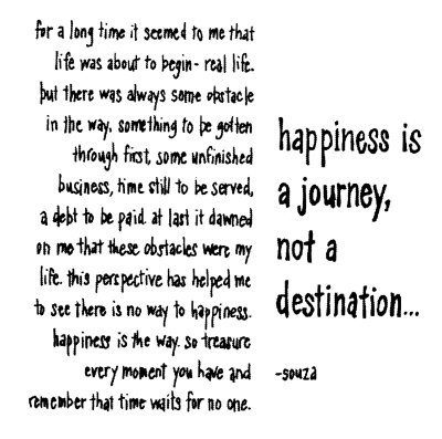 Happiness is a Journey